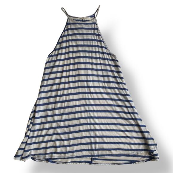 Billabong‎ Loose Fit Striped Mini Dress Juniors Size M Blue White Summer - Picture 1 of 7
